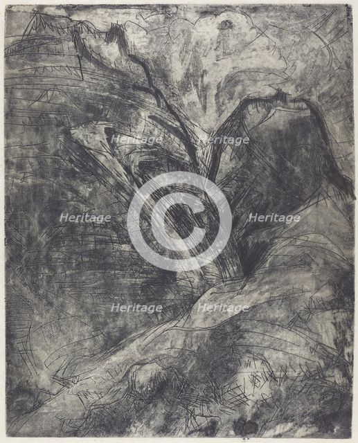 Mountains (Berge), 1920. Creator: Ernst Kirchner.