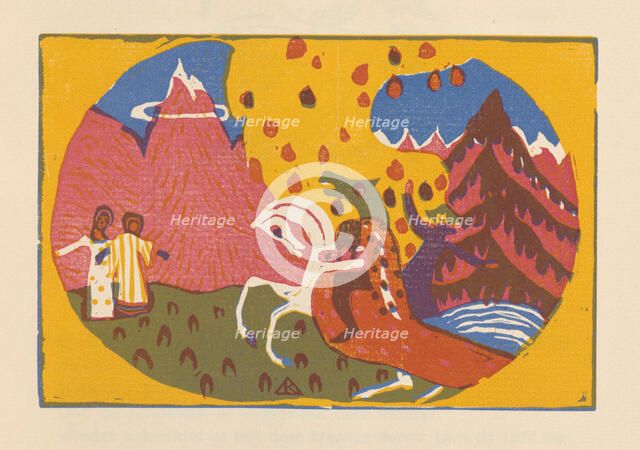 Mountains (Berge). From Klänge (Sounds) , 1913. Creator: Kandinsky, Wassily Vasilyevich (1866-1944).