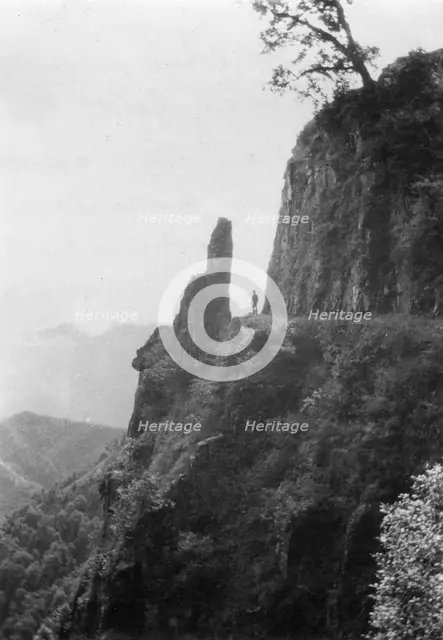 Mountains between kalsi and Chakrata, India, 1917. Artist: Unknown