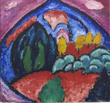 Mountains in Oberstdorf, 1912. Creator: Javlensky, Alexei, von (1864-1941)