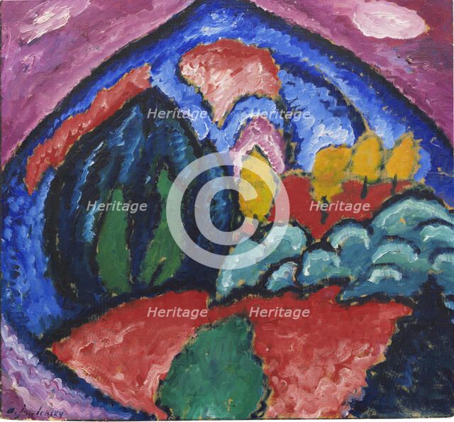 Mountains in Oberstdorf, 1912. Creator: Javlensky, Alexei, von (1864-1941).