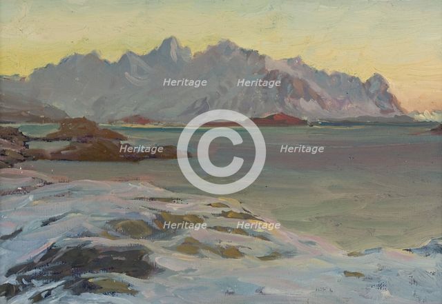 Mountains. Study from North Norway. Creator: Anna Katarina Boberg.
