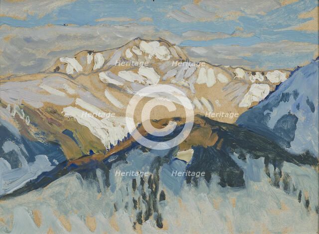 Mountains. Study from Switzerland. Creator: Anna Katarina Boberg.