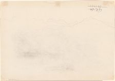 Mountains [verso], 1869. Creator: John Singer Sargent
