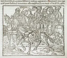 Mounted Turks, published 1486. Creator: Erhard Reuwich