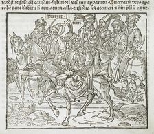 Mounted Turks, published 1486. Creator: Erhard Reuwich