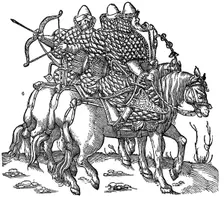 Mounted Muscovite warriors, 1556