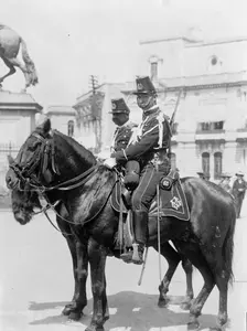 Mounted Police, Mexico City, Mexico, 1913. Creator: Harris & Ewing