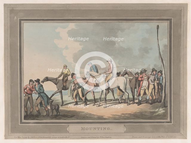 Mounting [The Mount], January 1, 1799., January 1, 1799. Creator: Thomas Rowlandson.