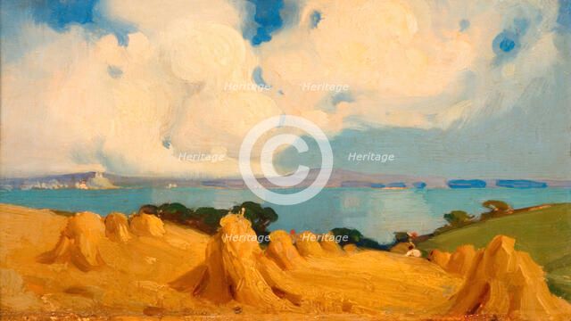 Mounts Bay, Cornwall, 1916-1924. Creator: Benjamin Haughton.