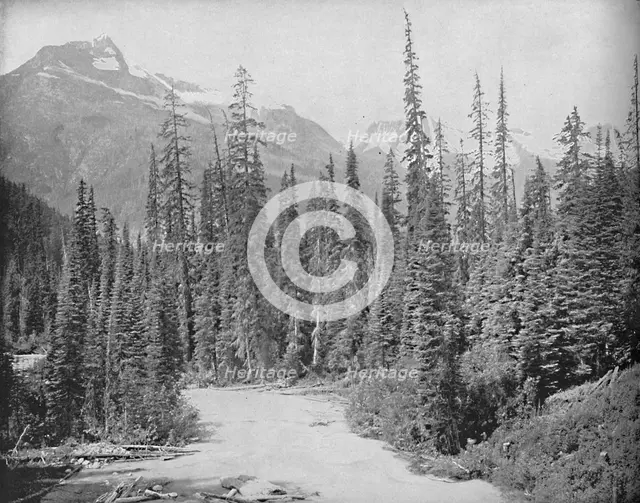 'Mounts Cheops and Hermit, Selkirk Range of the Rockies', c1897. Creator: Unknown.