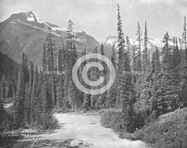 Mounts Cheops and Hermit, Selkirk Range of the Rockies, USA, c1900.  Creator: Unknown.