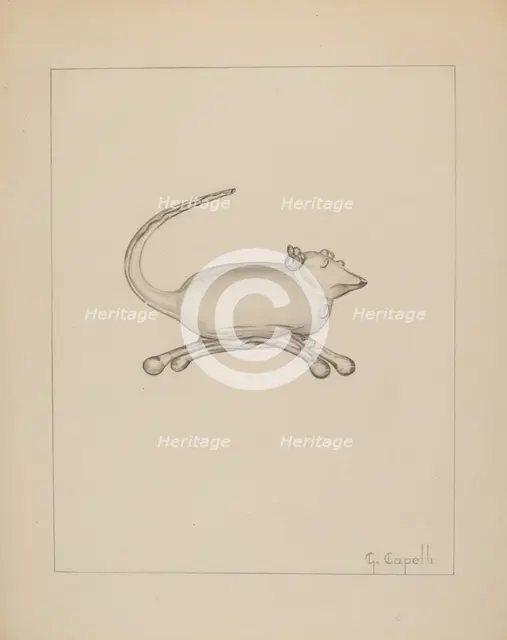 Mouse, c. 1937. Creator: Giacinto Capelli.