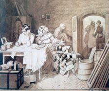 Mousetrap 1846. Artist: Pavel Andreevich Fedotov