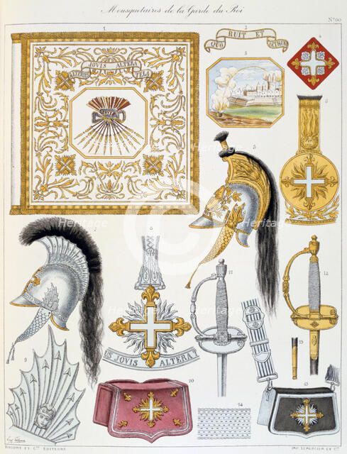 Mousquetaires de la Garde du Roi, Insignia Artist: Eugene Titeux