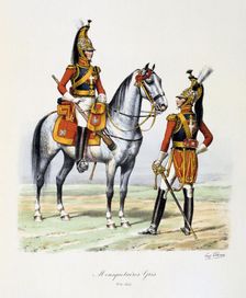 Mousquetaires Gris 1814-15. Artist: Eugene Titeux