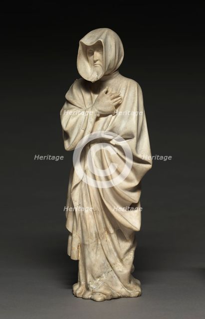 Mourner from the Tomb of Philip the Bold, Duke of Burgundy (1364-1404), 1404-10. Creator: Claus de Werve (Netherlandish, 1380-1439).