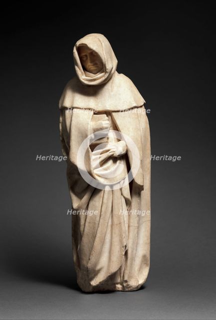 Mourner, French, ca. 1453. Creators: Etienne Bobillet, Paul Mosselman.