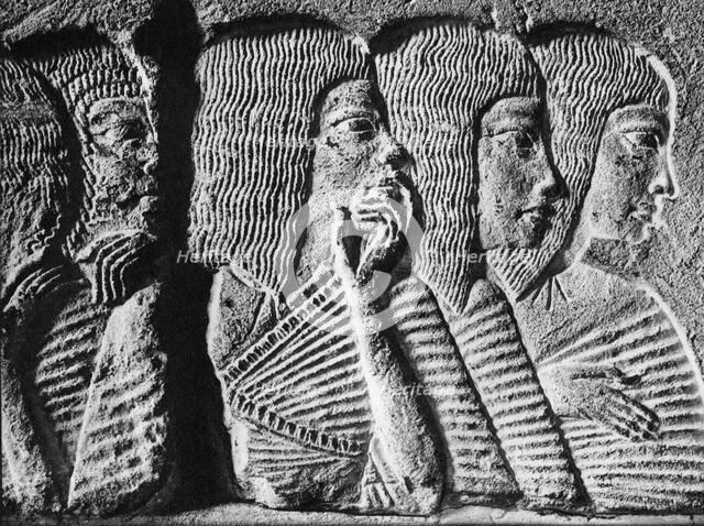 Mourners at the funeral of a Memphite high priest, c1350 BC (1936). Artist: Unknown