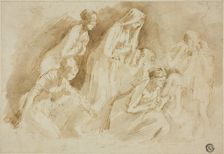 Mourners Over the Dead Christ, n.d. Creators: Unknown, Giuseppe Bernardino Bison