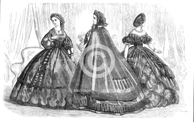 Mourning costume, 1861. Creator: Unknown.