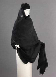 Mourning accessory set, American, ca. 1895. Creator: Wanamaker's