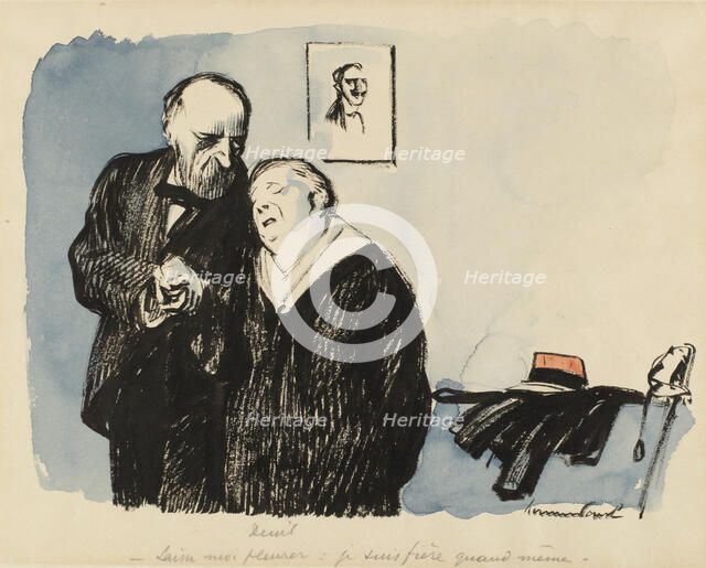 Mourning, c1920s. Creator: Rene Georges Hermann-Paul.