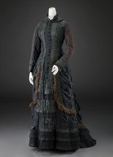 Mourning Dress, about 1875. Creator: Unknown