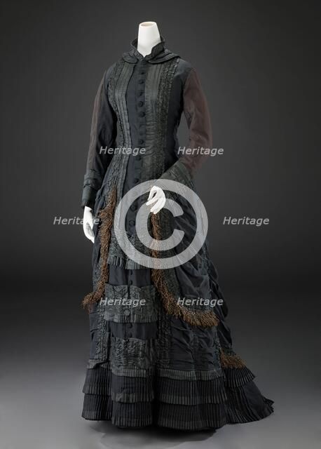 Mourning Dress, about 1875. Creator: Unknown.