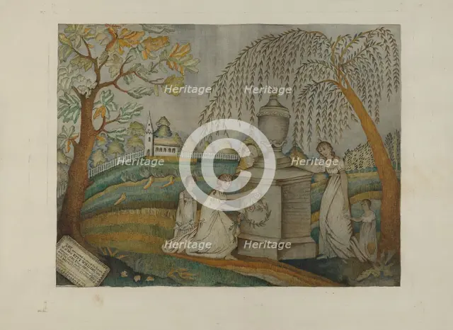 Mourning Embroidery, 1935/1942. Creator: Harry Jennings.