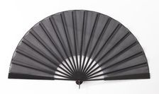 Mourning fan, American, 1887-89. Creator: Unknown