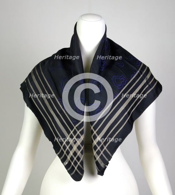 Mourning kerchief, American, ca. 1885. Creator: Unknown.