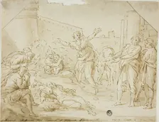Mourning over the Body of Saint Stephen, 1604/1799. Creator: Unknown