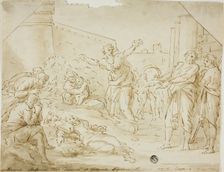 Mourning over the Body of Saint Stephen, 1604/1799. Creator: Unknown