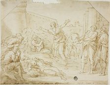 Mourning over the Body of Saint Stephen, 1604/1799. Creator: Unknown