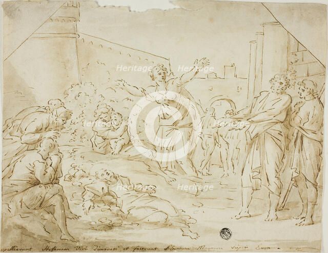 Mourning over the Body of Saint Stephen, 1604/1799. Creator: Unknown.