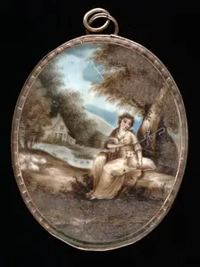 Mourning Miniature for E. W., ca. 1800. Creator: Unknown