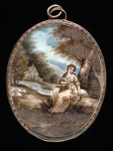 Mourning Miniature for E. W., ca. 1800. Creator: Unknown