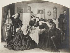 "Mourning News", from the series "Polonia" by Artur Grottger, 19th century, (1905-1911). Creator: Jan Czernecki