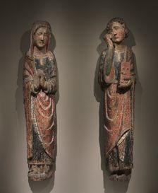 Mourning Saint John and Mourning Virgin (pair), c. 1250-1275. Creator: Unknown