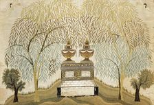 Mourning Sampler, Rhode Island, c. 1810. Creator: Mary Winsor