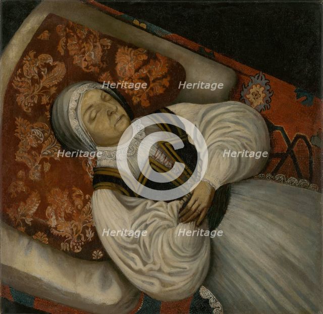 Mourning portrait of Catherine Horvath-Stansith, 1670-1700. Creator: Unknown.