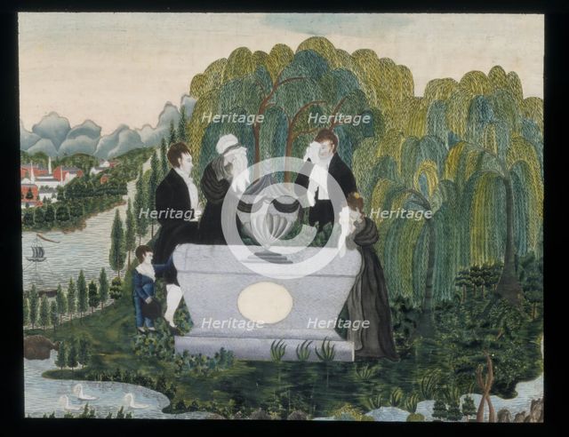 Mourning picture, ca. 1810. Creator: Unknown.