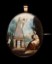 Mourning Pin, 1790s. Creator: Unknown