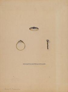 Mourning Ring, c. 1936. Creator: John H. Tercuzzi