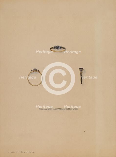 Mourning Ring, c. 1936. Creator: John H. Tercuzzi.