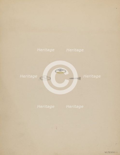 Mourning Ring, c. 1936. Creator: Michael Fenga.