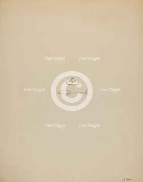 Mourning Ring, c. 1936. Creator: Michael Fenga.