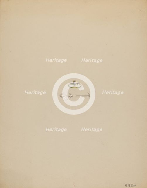 Mourning Ring, c. 1936. Creator: Michael Fenga.