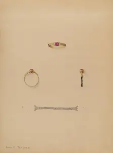 Mourning Ring, c. 1937. Creator: John H. Tercuzzi